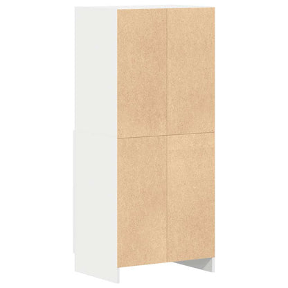 vidaXL Keukenkast 57x41,5x131,5 cm bewerkt hout wit