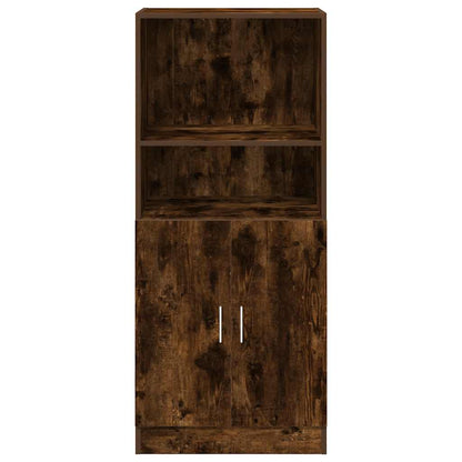 vidaXL Keukenkast 57x41,5x131,5 cm bewerkt hout gerookt eikenkleurig