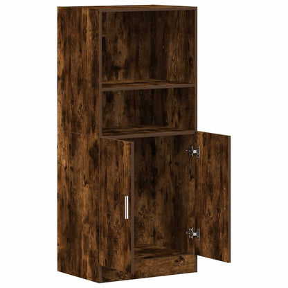 vidaXL Keukenkast 57x41,5x131,5 cm bewerkt hout gerookt eikenkleurig