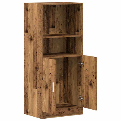 vidaXL Keukenkast 57x41,5x131,5 cm bewerkt hout oud houtkleurig