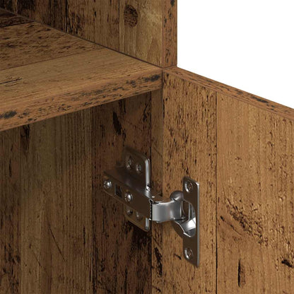 vidaXL Keukenkast 57x41,5x131,5 cm bewerkt hout oud houtkleurig