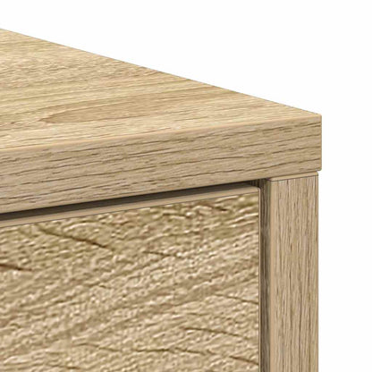 vidaXL Dressoir met lade 80x34x76 cm spaanplaat sonoma eikenkleurig