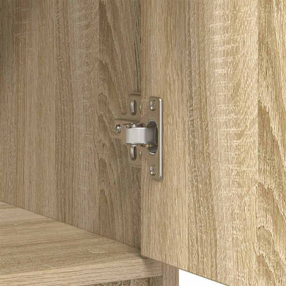 vidaXL Dressoir met lade 80x34x76 cm spaanplaat sonoma eikenkleurig