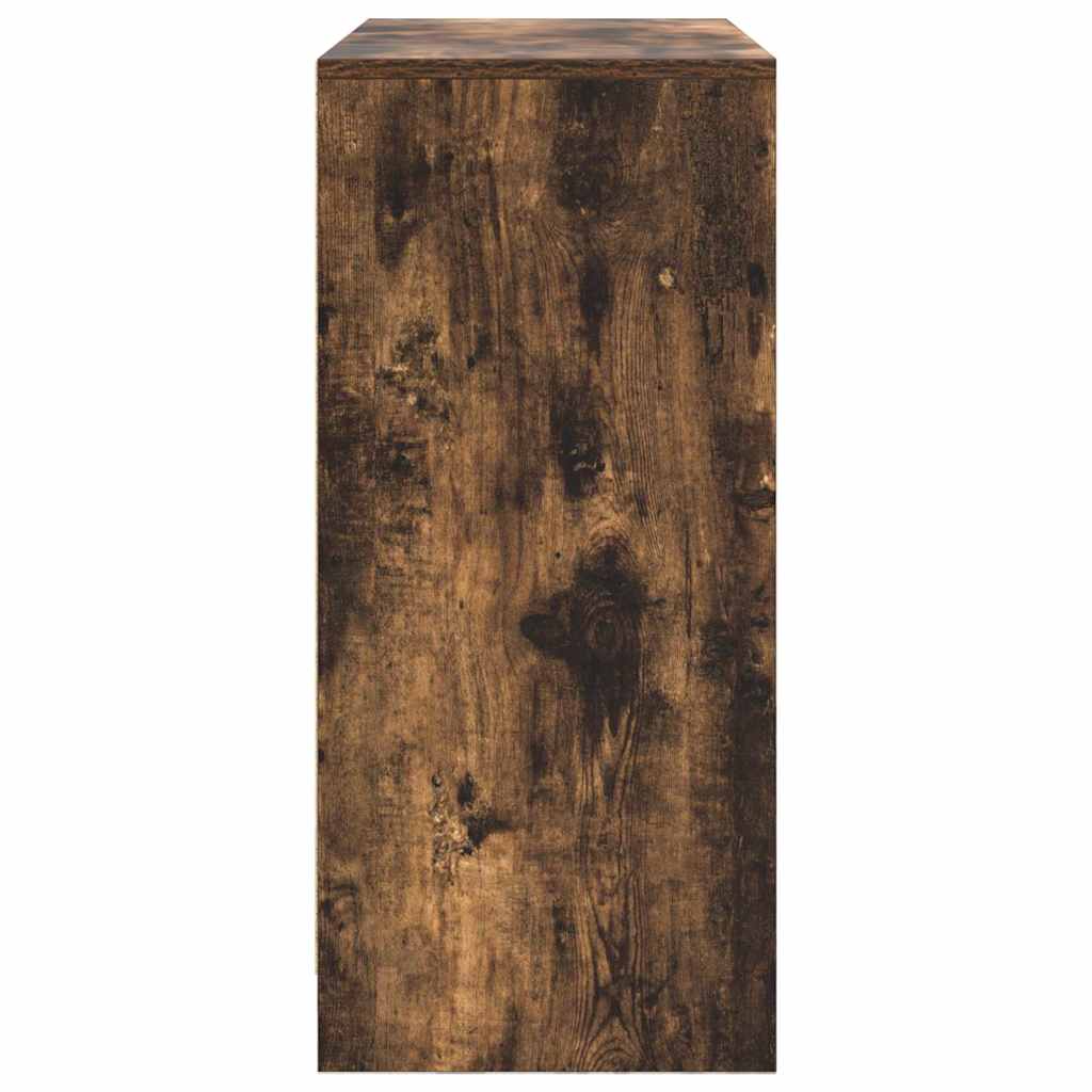 vidaXL Dressoir met lade 80x34x76 cm spaanplaat gerookt eikenkleurig