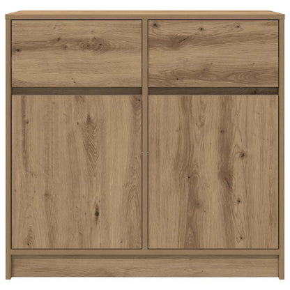 vidaXL Dressoir lade 80x34x76 cm spaanplaat artisanaal eikenkleurig