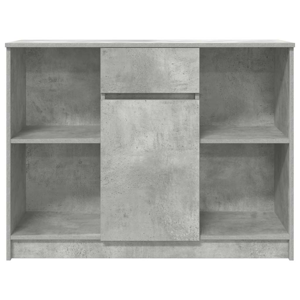 vidaXL Dressoir met lade 101x35x76 cm spaanplaat betongrijs