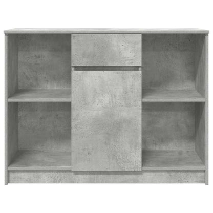 vidaXL Dressoir met lade 101x35x76 cm spaanplaat betongrijs