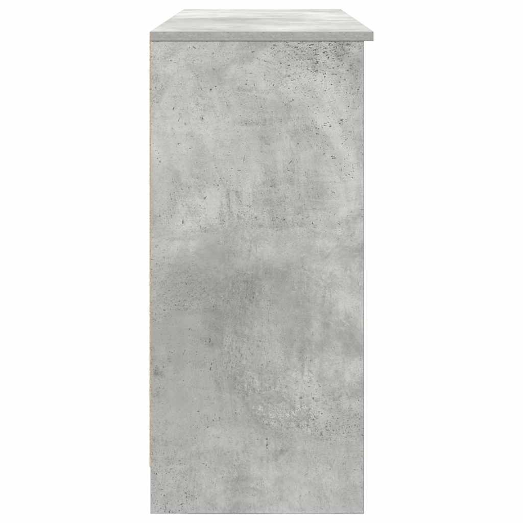 vidaXL Dressoir met lade 101x35x76 cm spaanplaat betongrijs