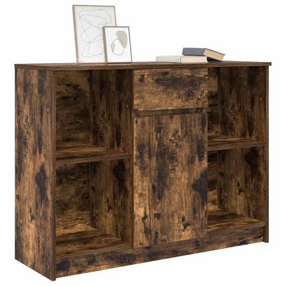 vidaXL Dressoir met lade 101x35x76 cm spaanplaat gerookt eikenkleurig