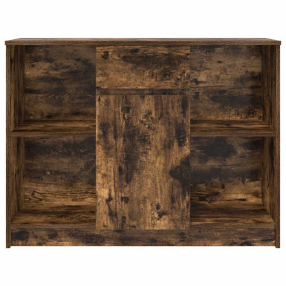 vidaXL Dressoir met lade 101x35x76 cm spaanplaat gerookt eikenkleurig