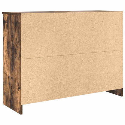 vidaXL Dressoir met lade 101x35x76 cm spaanplaat gerookt eikenkleurig