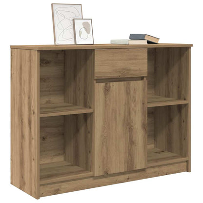 vidaXL Dressoir lade 101x35x76 cm spaanplaat artisanaal eikenkleurig