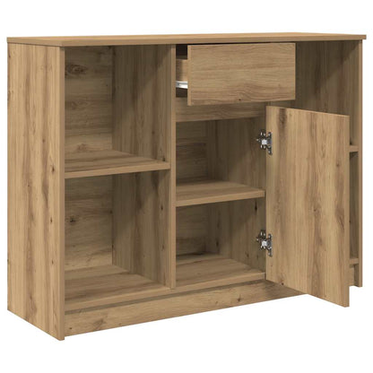 vidaXL Dressoir lade 101x35x76 cm spaanplaat artisanaal eikenkleurig