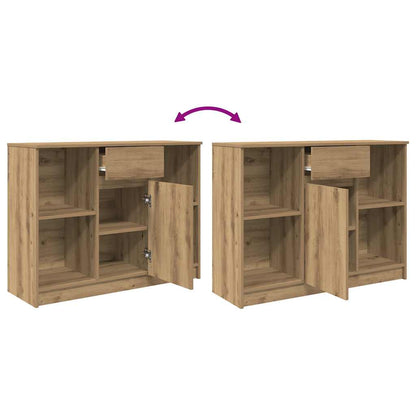 vidaXL Dressoir lade 101x35x76 cm spaanplaat artisanaal eikenkleurig
