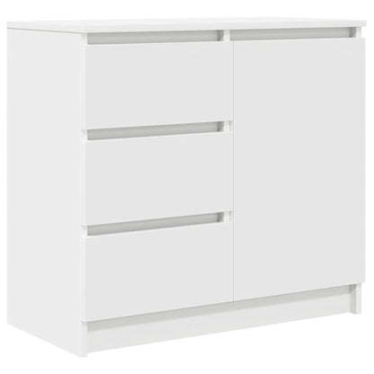 vidaXL Dressoir met lade 71x35x65 cm spaanplaat wit