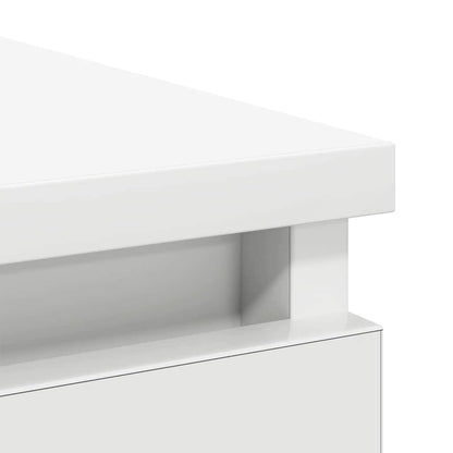 vidaXL Dressoir met lade 71x35x65 cm spaanplaat wit