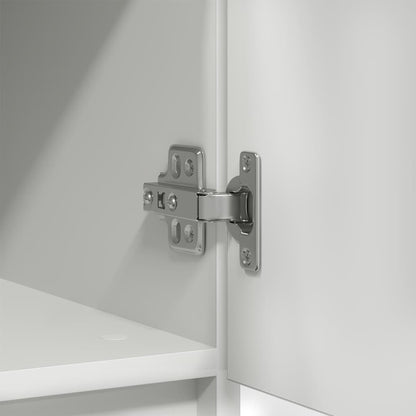 vidaXL Dressoir met lade 71x35x65 cm spaanplaat wit