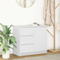vidaXL Dressoir met lade 71x35x65 cm spaanplaat wit