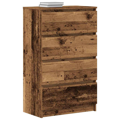 vidaXL Dressoir 60x35x98,5 cm spaanplaat oud hout