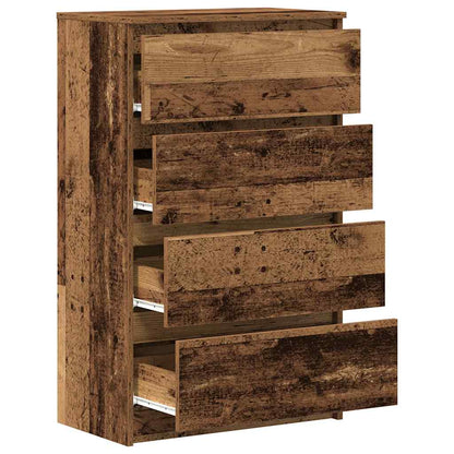 vidaXL Dressoir 60x35x98,5 cm spaanplaat oud hout