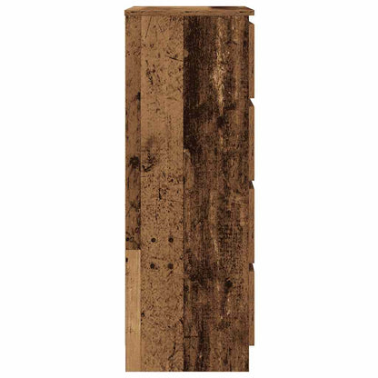 vidaXL Dressoir 60x35x98,5 cm spaanplaat oud hout