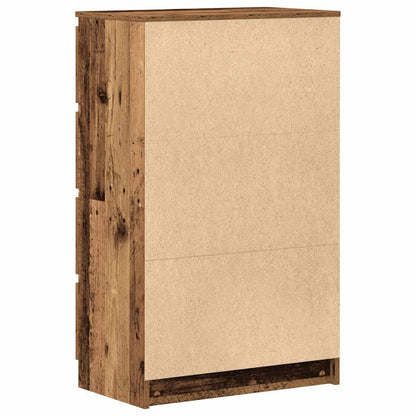 vidaXL Dressoir 60x35x98,5 cm spaanplaat oud hout