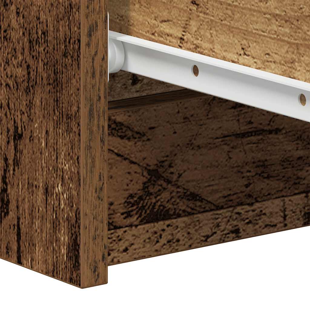 vidaXL Dressoir 60x35x98,5 cm spaanplaat oud hout