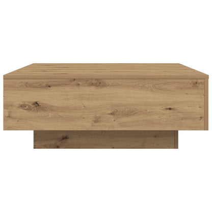 vidaXL Salontafel met LED-Lampen Artisan Eik 80x80x31 cm