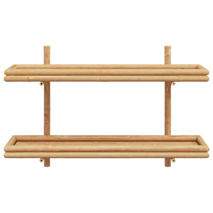 vidaXL Wandplank 2-Tier 100x26x60 cm Bamboe