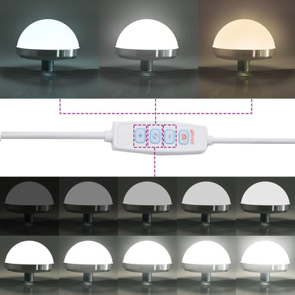 vidaXL 2-delige kaptafelset met LED in Sonoma eiken en gefabriceerd hout