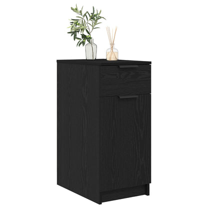 vidaXL Bureau Kast in Zwart Eiken - 33x50x75 cm - Gemaakt van Engineered Hout