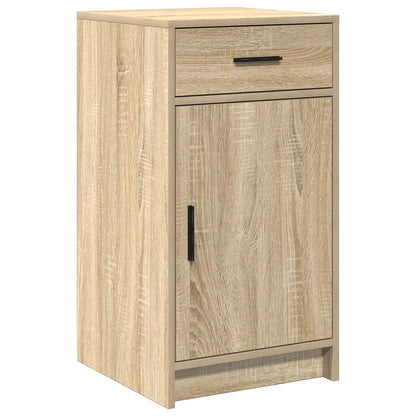 vidaXL 2-delige kaptafelset met LED in Sonoma eiken en gefabriceerd hout
