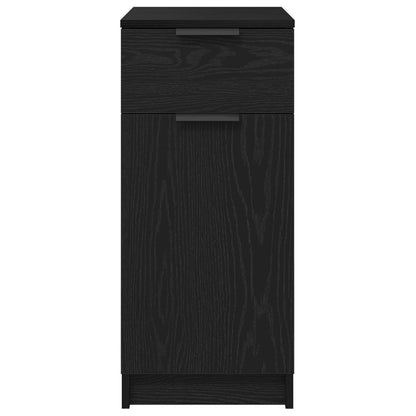 vidaXL Bureau Kast in Zwart Eiken - 33x50x75 cm - Gemaakt van Engineered Hout
