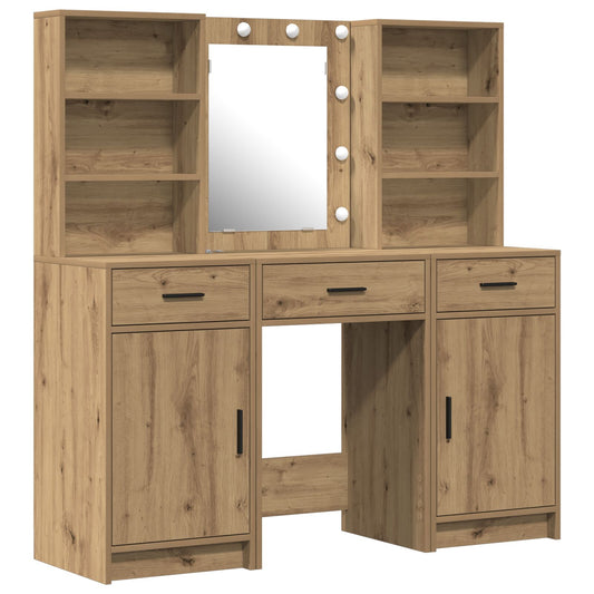 vidaXL 3-delig Kaptafel Set Artisan Eiken Geengineerd Hout