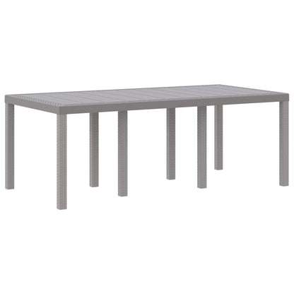 vidaXL 7-delige Tuin Dinerset met Kussens Lichtgrijs Poly Rattan
